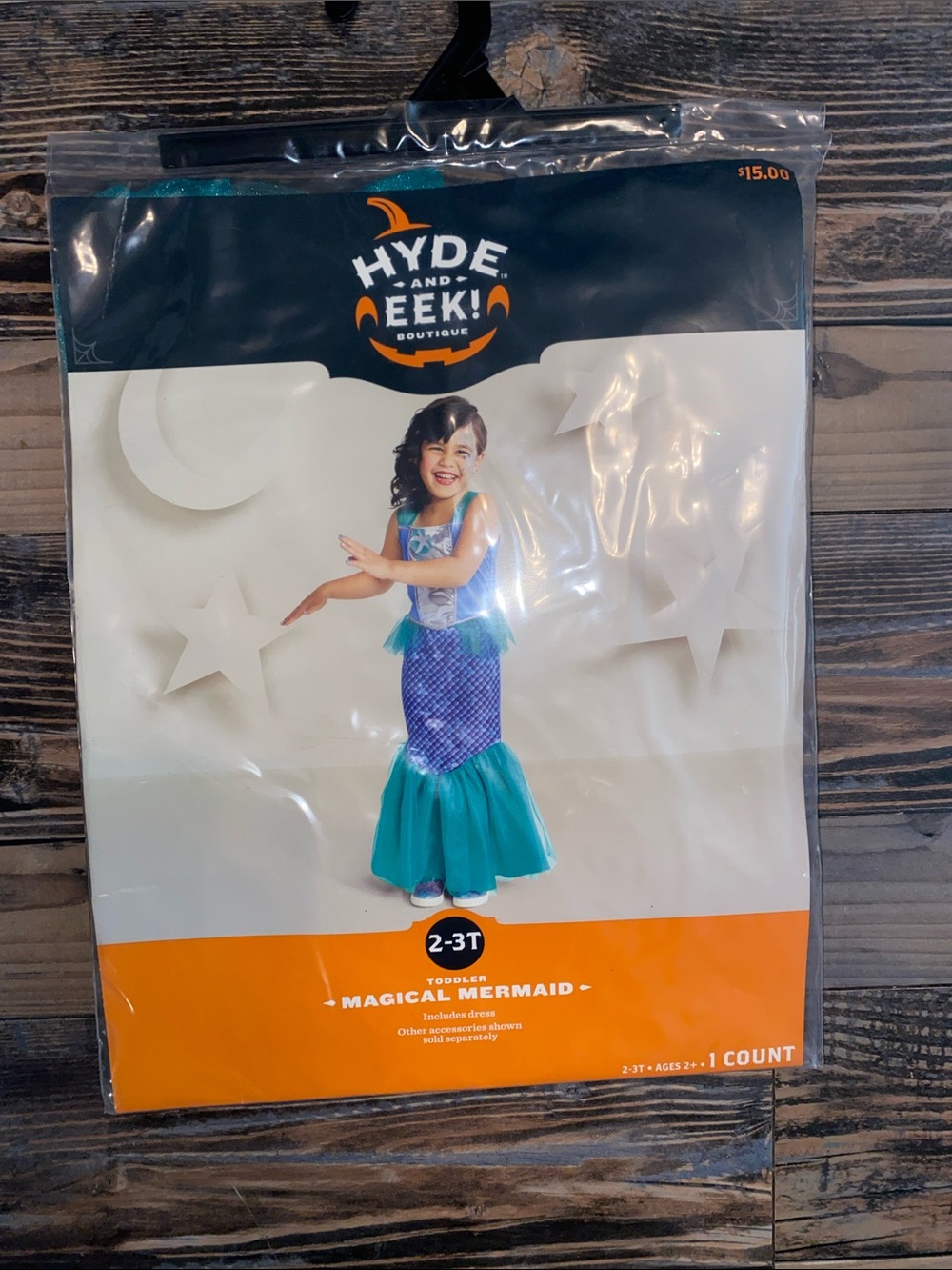 Hyde and Eek! Toddler Magical Mermaid Costume - Teal & Purple size 2T - 3T